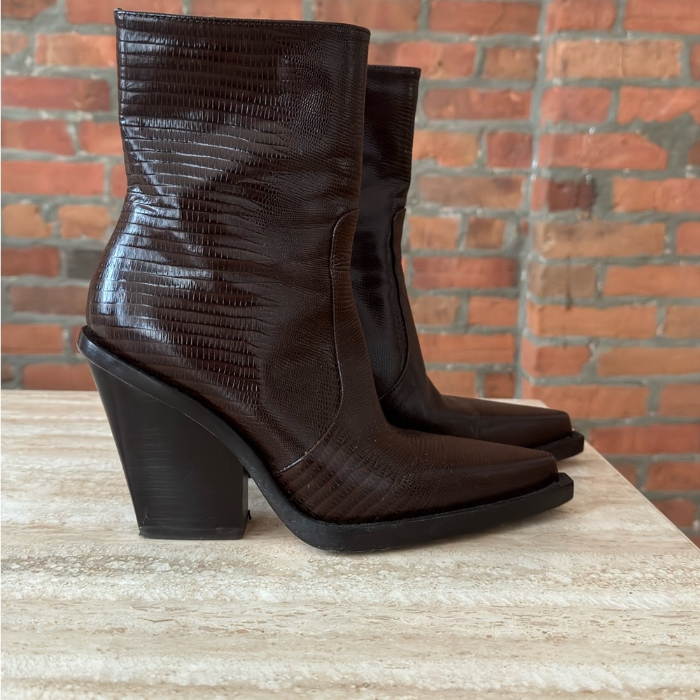 Paris Texas croc leather boots like new